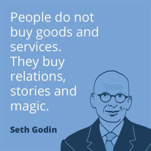 Seth Godin Quote on Goods and Services